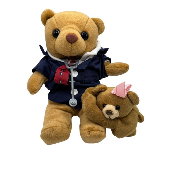 American Medical Association Teddy Bear Set With Doctor Outfit & Baby Bear Plush - Picture 8 of 8